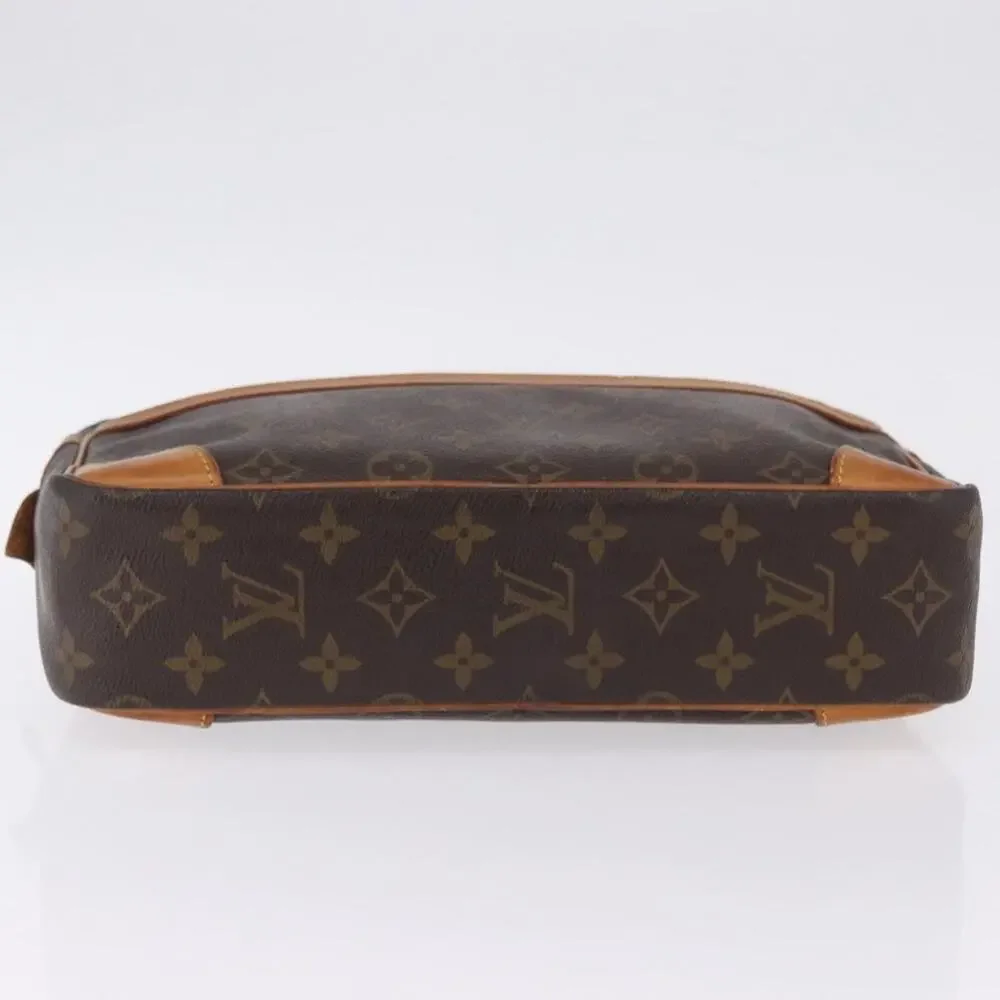 Louis Vuitton Monogram Compiegne 28 Clutch Bag Brown